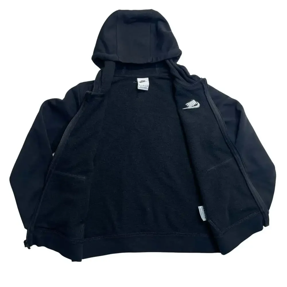 Nike Youth Sportswear Club Fleece Full Zip Hoodie Black Size M